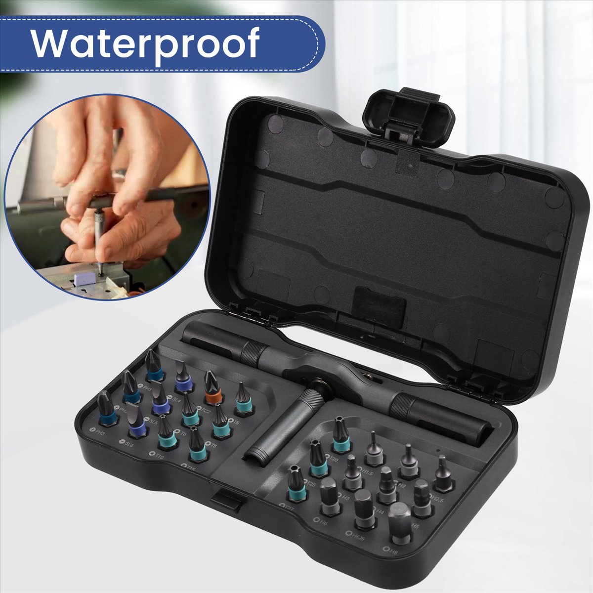 Electronics Repair Tool Kit - Jeu de tournevis à cliquet magnétique