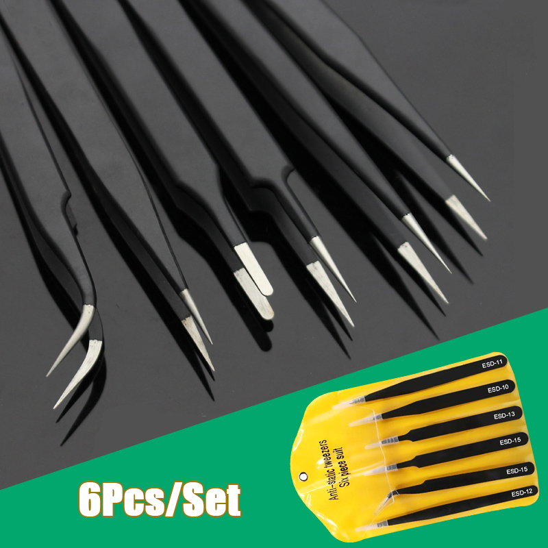 Electronics Repair Tool Kit - Ensemble de pincettes longues de précision,