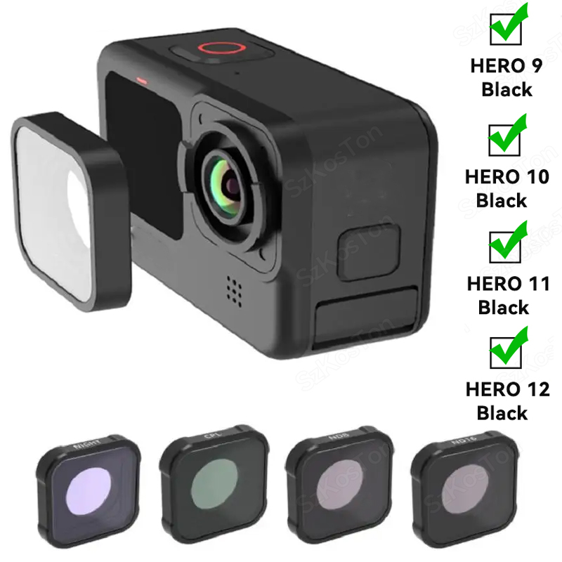 Gopro Action Camera Hero 11 Black - Kit de filtre CPL UV ND8