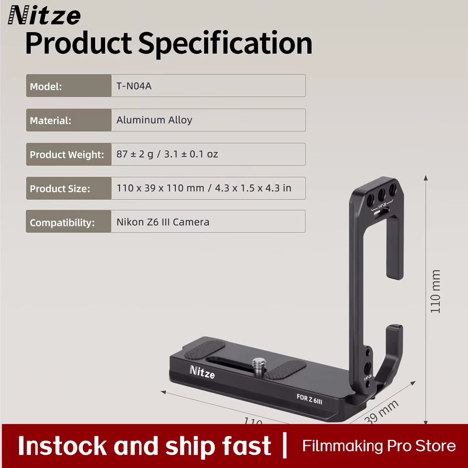 Support en L pour appareil pho - Nikon Camera Z6 Iii avis et prix