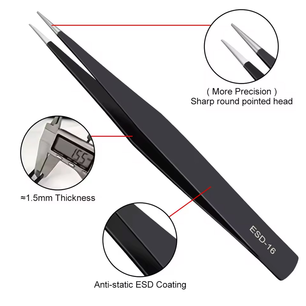 Pincettes antistatiques incurv - Electronics Repair Tool Kit avis et prix
